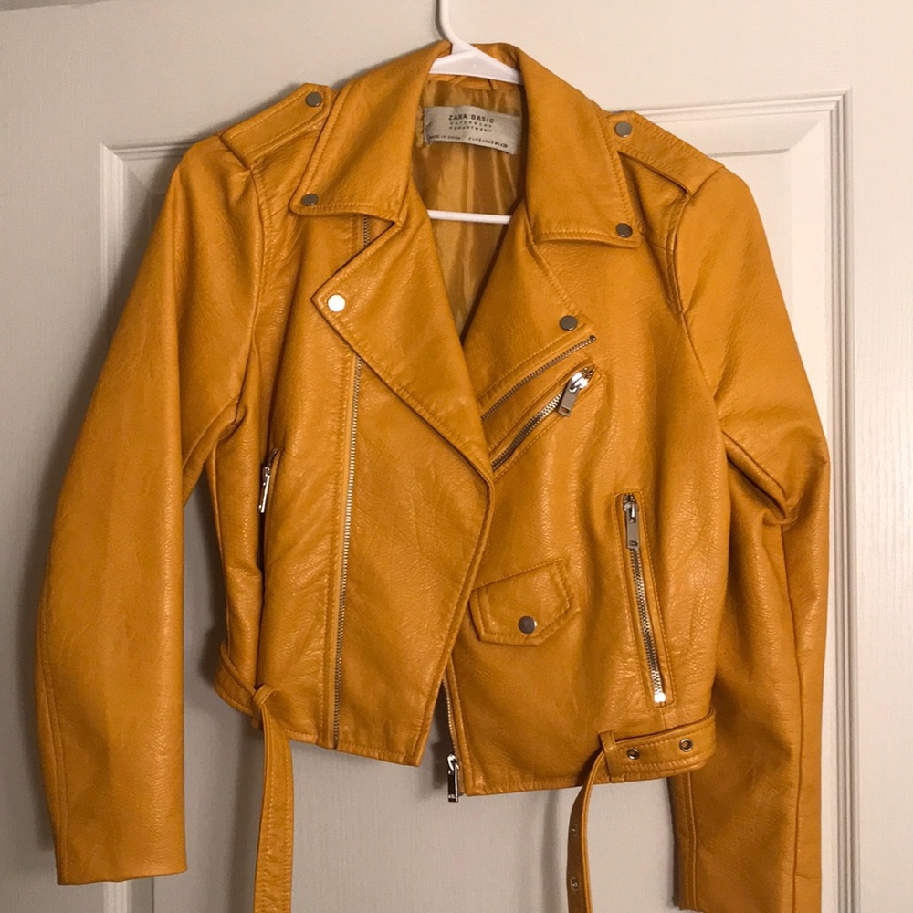 Yellow Moto jacket